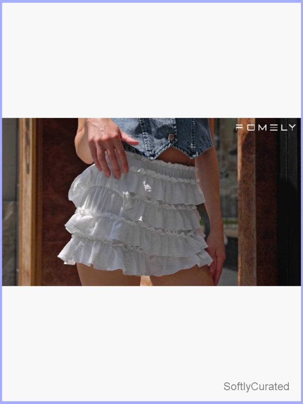 Ruffle Shorts Bloomers Micro Y2K Puffy Mini Shorts Skort - Picture 7 of 7